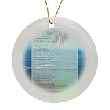 Circle Porcelain Ornament - Grief Poem Death Sympathy Loss Poetry Sanders Hawaii