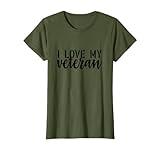 Womens Veterans Day Shirt I Love My Veteran T-Shirt T-Shirt