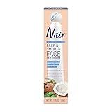 NAIR Exfoliating Facial Hair Removal Cream for Women - Smooth Skin Solution with Collagen for Sensitive Skincare