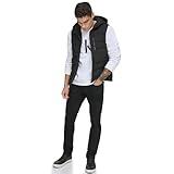 Calvin Klein mens OUTERWEAR VEST, EBONY, Medium