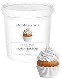 White Buttercream Frosting for Cake Decorating – Firm Icing for Cakes & Cupcakes, 16 Ounce Tub by Global Sugar Art/Chef Alan Tetreault (White, 16 Ounce)