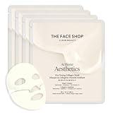 THE FACE SHOP At Home Aesthetics Vita-Toning Collagen Mask (4ea), Vitamin Hydrogel Facial Sheet Mask for Firming, Elasticity, Moisturizing, Korean Glass Skin Care, Discoloration Correcting, Vegan