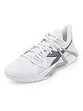 Diadora Men's B.Icon 2 All Ground Tennis Shoe (White/Silver, 10.5)