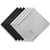 Wsivoiv 6PCS Large Eyeglass Cleaning Cloths, 12 x12 inches Glasses Cleaner, Individually Wrapped, Premium Microfiber Cleaning Cloth for Glasses, TV, Laptop Screens and Lens, Easier to Grip and Use