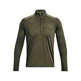 Under Armour Men's Tech 2.0 1/2 Zip-Up T-Shirt , (392) Marine OD Green / / Black, Large