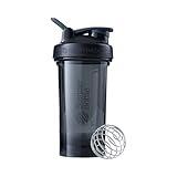 BlenderBottle Shaker Bottle Pro Series Perfect for Protein Shakes and Pre Workout, 24-Ounce, Black