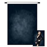 Kate 5x7ft Dark Blue Abstract Backdrops Microfiber Dark Blue Portrait Background for Photoshoot for Photography