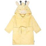 Gerber Baby Hooded Animal Character Bathrobe, Yellow Giraffe, 0-9 Months