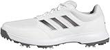 adidas Men's Tech Response 3.0 Golf Shoes, Footwear White/Dark Silver Metallic/Silver Metallic, 10.5