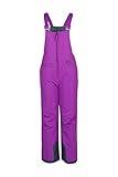 SkiGear Kids Insulated Snow Bib Overalls, Amethyst, Large