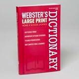 Webster's Large Print Dictionary