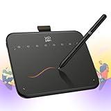 XPPen Deco 640 Drawing Tablet with 16384 Pressure Levels Sensitivity Battery-Free Stylus 6*4 Inch OSU Drawing Pad Graphic Tablet for Digital Drawing Teaching Designing Editing Work for PC Mac Android