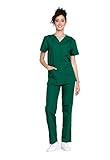 Cherokee womens Unisex Top and Pant Medical Scrubs Set, Hunter, 5X-Large US