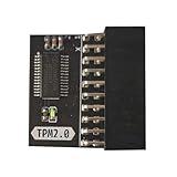 TPM2.0 Encryption Security Module, TPM2.0 Module LPC 20pin Module for Encryption Security Module for Gigabyte Motherboard Compatible with Win11