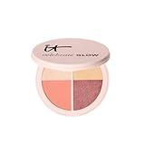 IT Cosmetics Celebrate Glow Face & Eye Makeup Palette - Multitasking Blush, Highlight & Eyeshadow Palette in Matte, Pearl & Shimmer Shades