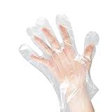 100 Pcs Clear Safe Plastic Gloves, For Food Handling, Cleaning, Food Safe,One Size Fits Most,Non-Sterile Disposable Safety Gloves