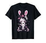 Goth Bunny Anime Girl Cute E-Girl Gothic Outfit Grunge T-Shirt