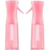 Two-pack Spray Bottles, Fine Mist Refillable Spray Water Bottles, All-Season Continuous Spray Bottles for Hair, Skin Care, Gardening, Pet Bathing, Travel, Cleaning & Home Use