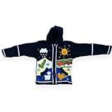 Peruvian Wool Knitted Sweater with hoodie for babies & toddlers, Unisex, Chompas Peruanas, fall winter sweater, colorful jacket for kids (8, Navy Blue)