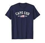 Cape Cod Massachusetts US Flag Est 1602 Vacation Souvenir T-Shirt