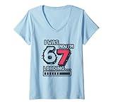 Womens I was 6 Now I’m 7 Gamer Meme Shirt Gen Z Alpha Pixel Video V-Neck T-Shirt