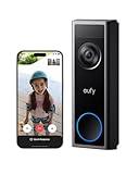 eufy Video Doorbell Camera C31, 2K FHD Battery or Hardwire Powered, Easy to Install, Quick-Release Battery, Live Video Call, 24/7 Recording, Human & Motion Detection, No Monthly Fee