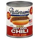 Hot Dog Chili By Pattersons - Original Recipe Since 1942 - Great on Hamburgers Too