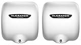 Excel Dryer XLERATOR XL-BW 1.1N High Speed Commercial Hand Dryer, White Thermoset Cover, Automatic Sensor, Surface Mounted, Noise Reduction Nozzle, LEED Credits 110/120 Volts( 2 Pack)