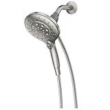 Moen 26112SRN Engage Spot Resist Brushed Nickel Six-Function Removable Handheld Showerhead with Magnetic Docking System, 5.5-Inch