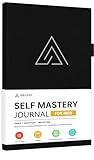 Self-Mastery Journal for Men - Gratitude and Productivity Journal for More Happiness, Positivity, Growth, Mindfulness, Self Care and Reflection - Guided Inspirational Journal for Men & Women (Black)