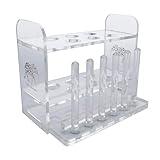 Aquarium Test Tube Holder, Handmade Rack, w/6 Slots and 6 Drying Poles for API and TC Glass Test Tubes