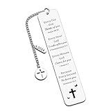 Bible Bookmark, 2024 Inspirational Christian Stocking Stuffers for Teen Girls Boys, Bible Accessories, Baptism Gifts for Girl Boy, Book Marks for Reading Kids, Teens Christening Gifts, Jesus Gifts