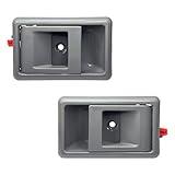 SamWinGear Inside Door Handle for Toyota Tacoma, 1988-2000 Corolla, 4Runner, Pickup, Corolla AWD, Tercel, Replaces 77120, 77121, 79344, 79345, Grey, Aluminum Alloy, 5.98 inches x 7.4 inches, 2 Count