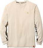 Legendary Whitetails Men's Standard Backcountry Long Sleeve Camo T-Shirt-Casual Crewneck Pullover Regular Fit, Birch, Large