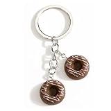 MUCOOS Donut Keychain Sweet Treat Charm Bakery Inspired Accessory for Women Dessert Lover Gift for Girls