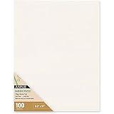 Juvale 100-Pack Cold Press Bamboo Paper Sheets for Mixed Media, Drawing, Painting, 120GSM (8.5 x 11 in)