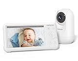 Momcozy Video Baby Monitor, 1080P 5" HD Baby Monitor with Camera & Wall Mount, Infrared Night Vision, 5000mAh Battery, 2-Way Audio, Temperature Sensor, Lullabies, 960ft Range, Ideal for New Moms, BM01