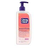 Clean & Clear Essentials Oil-Free Foaming Facial Cleanser, Daily Face Wash with Pro-Vitamin B5 Gently Removes Oil & Pore Clogging Impurities Without Drying Skin, Fragrance-Free, 8 fl. oz