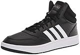 adidas Men's Hoops 3.0 Mid Top Basketball Shoe, Black/White/Grey, 10.5