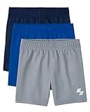 The Children's Place Boys And Toddler Athletic Basketball Casual Shorts, Multi-Color, 3-pack, 4T US