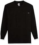 Dickies mens Big & Tall Long-sleeve Heavyweight Crew-neck T-shirt work utility t shirts, Black, XX-Large Tall US