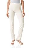 Yogipace,Belt Loops,Petite Women's Straight Leg Yoga Dress Pant Work Pants Commute Office Slacks,27",Cream,Size S