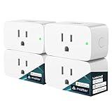 Linkind Matter Smart Plug, Work with Apple Home, Siri, Alexa, Google, SmartThings, Smart Outlet 15A/1800W Max, Smart Home Automation, APP Remote Control,Timer&Schedule, 2.4G Wi-Fi Only, 4 Pack
