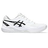 ASICS Men's Gel-Dedicate 8 Tennis Shoes, 10.5, White/Black