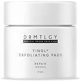 tingl Face and Body Exfoliator Pads - Anti Aging Acne Treatment with Glycolic Acid, Lactic Acid, and Salicylic Acid - Pore Minimizer, Oil Cleanser, Blackhead Remover and Skin Exfoliator in One