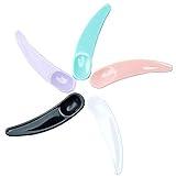 100 Pcs Mini Disposable Plastic Cosmetic Spatula Scoop Cosmetic Supply Dispensers for Mask, Facial Cream, Skin Care, Cosmetic (5 colors)