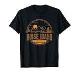 Vintage Boise, Idaho Mountain Hiking Souvenir Print T-Shirt