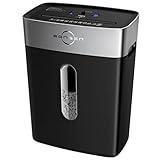 BONSEN Paper Shredder for Home Office, 10-Sheet Cross-Cut Shredder, P-4 High Security Level, Quiet Credit Card Shredder with Jam Proof System, 4 Gallons Bin (S3201)