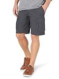 Wrangler Authentics Men's Classic Cargo Stretch Short, Anthracite, 38