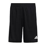 adidas Boys Classic 3-Stripes Shorts (Black, Large)